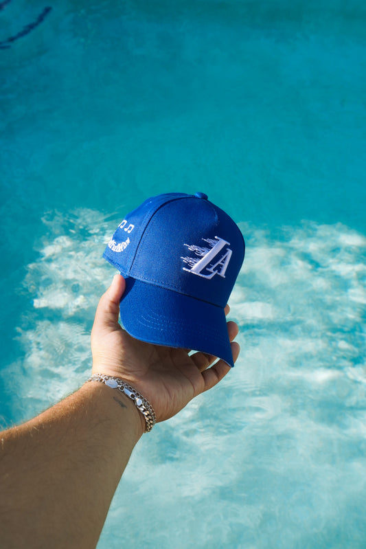 LA Flame Hat Toddler Size- True Blue